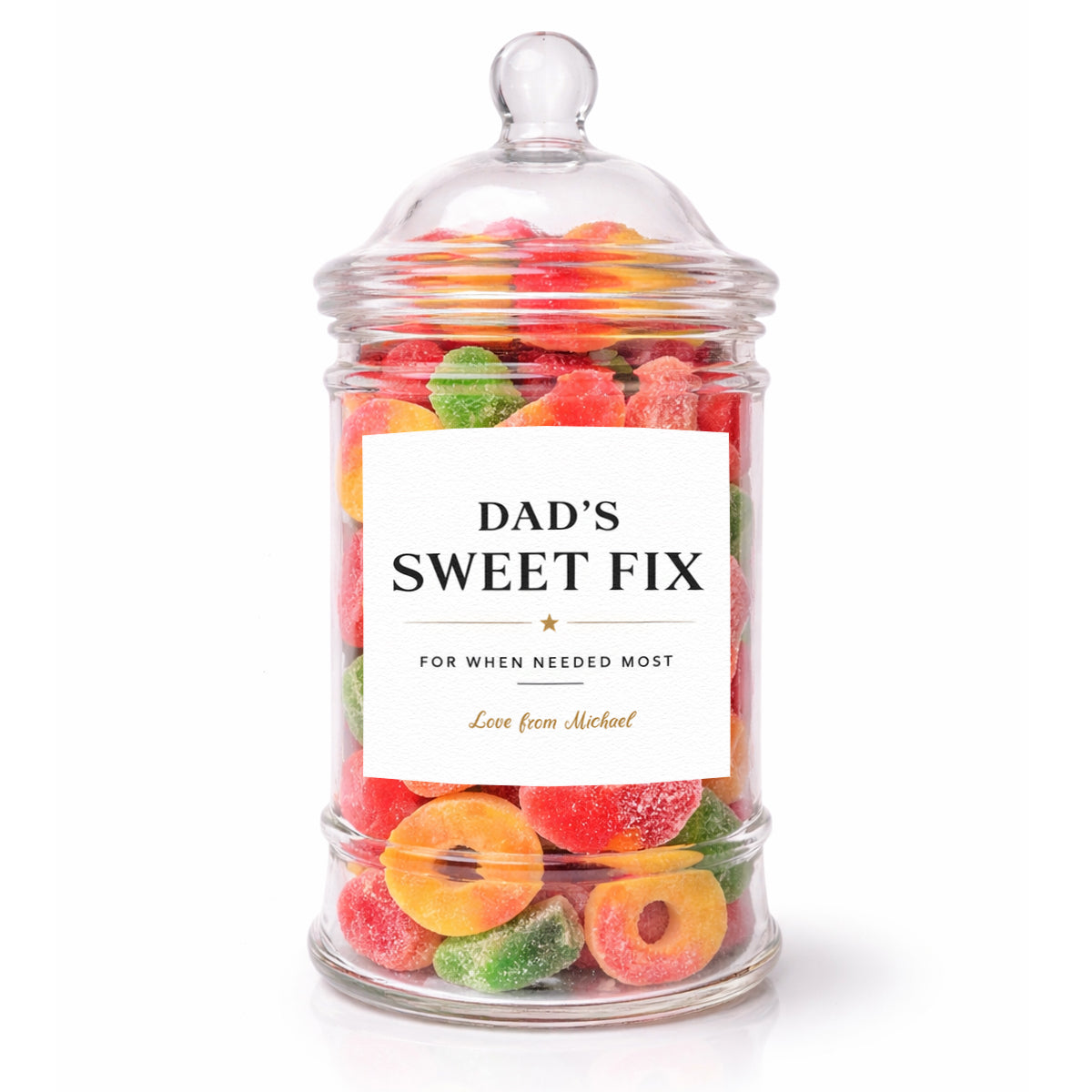 PERSONALISED Dads Sweet Fix - Sweet Jar Treat