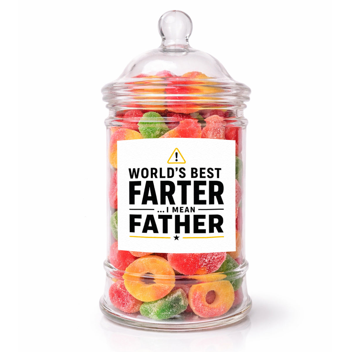 World's Best Farter - I Mean Father - Sweet Jar Treat