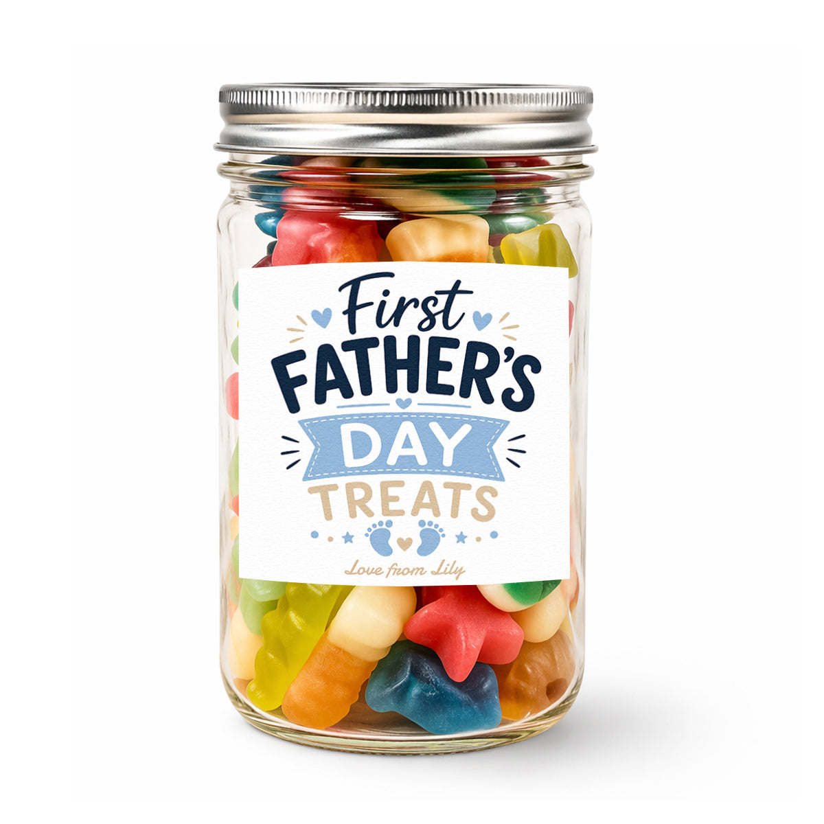 PERSONALISED First Father's Day Treats - Sweet Jar Treat