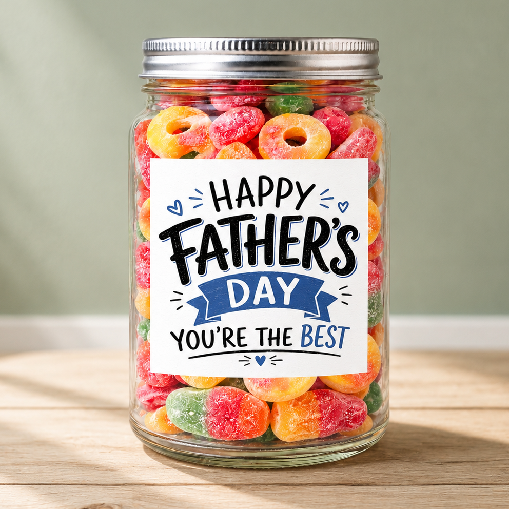 Happy Father's Day You're The Best - Sweet Jar Treat