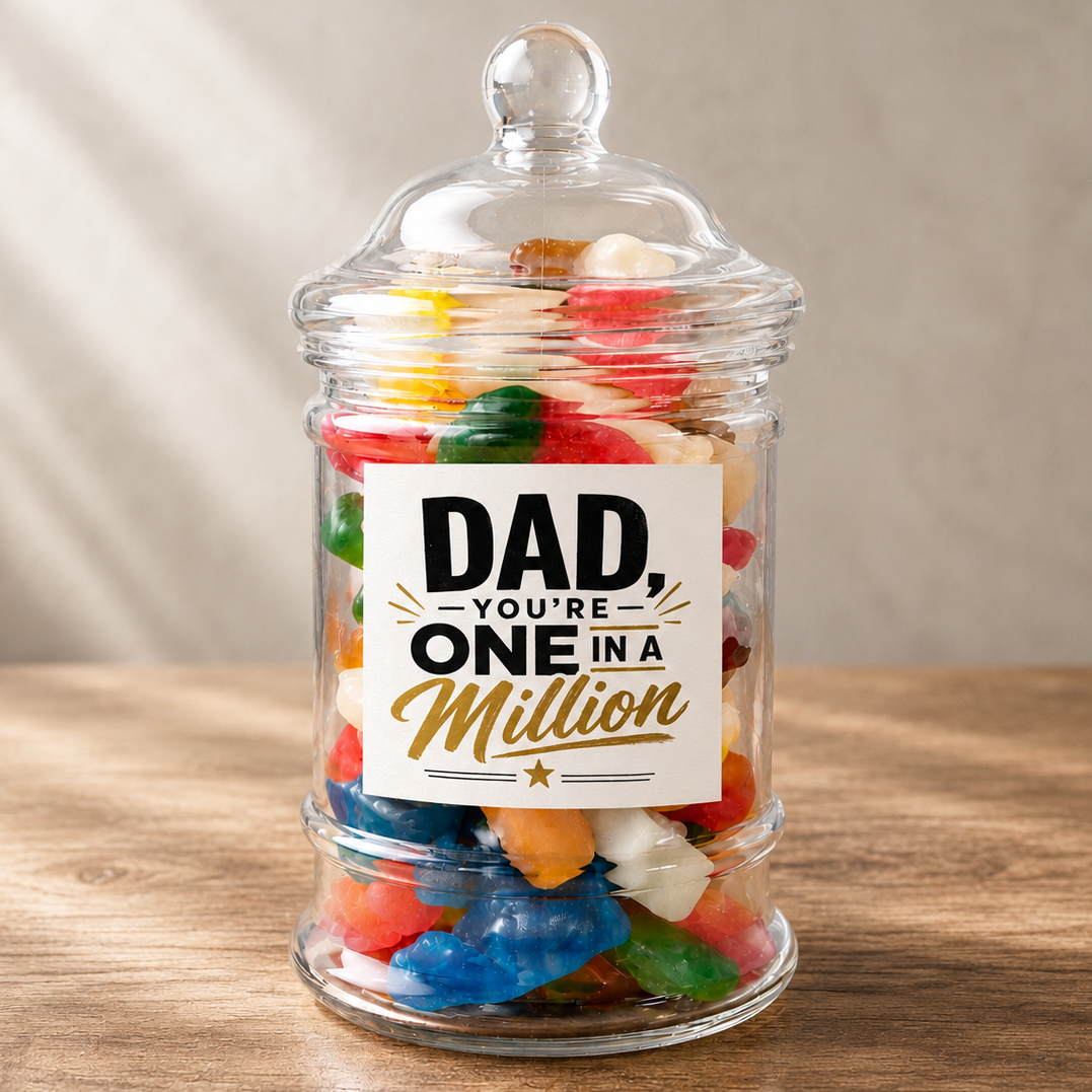 Dad You're One In A Million - Sweet Jar Treat