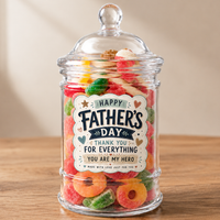 Happy Father's Thank You For Everything - Sweet Jar Treat
