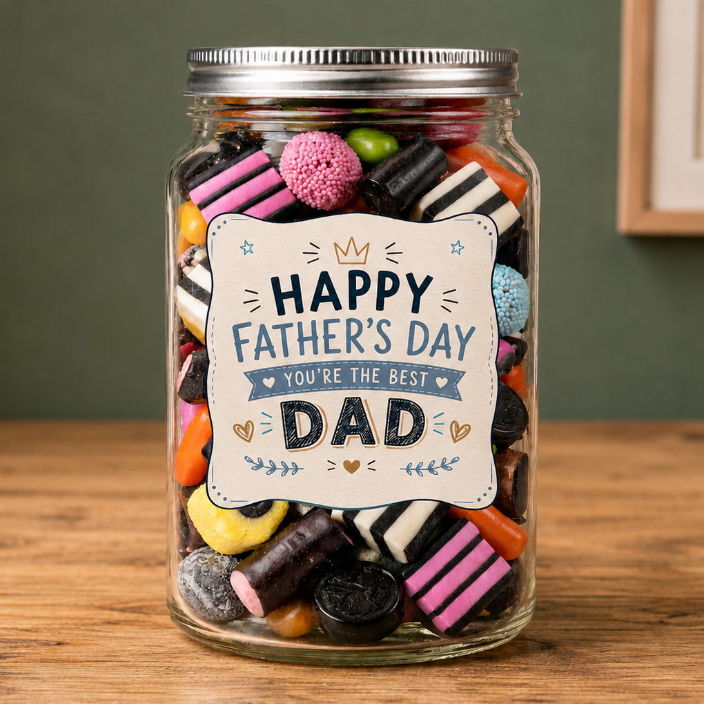 Happy Father's Day - You're The Best Dad - Sweet Jar Treat