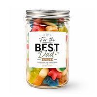 PERSONALISED For The Best Dad Ever - Thank You For Everything - Sweet Jar Treat