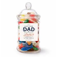PERSONALISED Just For Dad Made With Love - Sweet Jar Treat