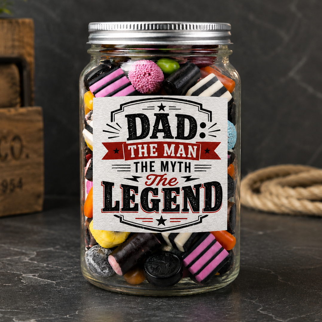 Dad The Man The Myth The Legend - Sweet Jar Treat