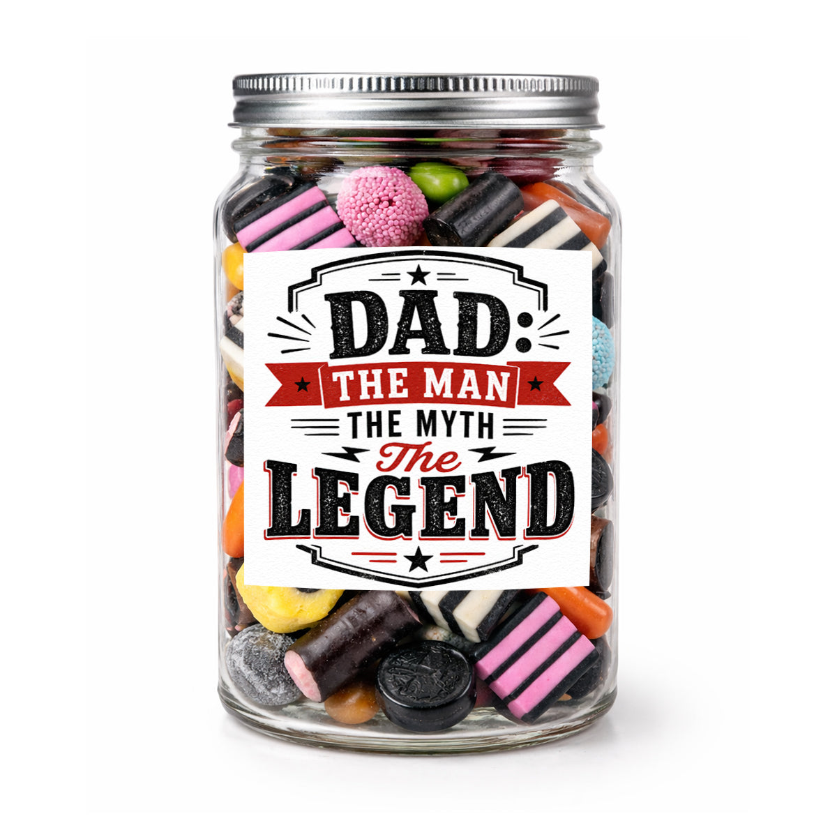 Dad The Man The Myth The Legend - Sweet Jar Treat