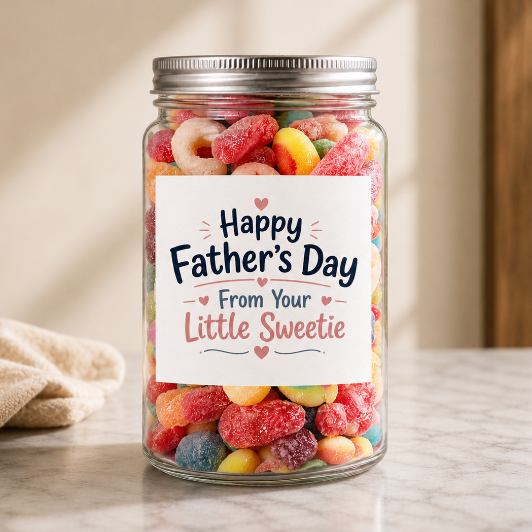 Happy Father's Day From Your Little Sweetie - Sweet Jar Treat