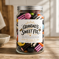 PERSONALISED Grandads Sweet Fix - Sweet Jar Treat