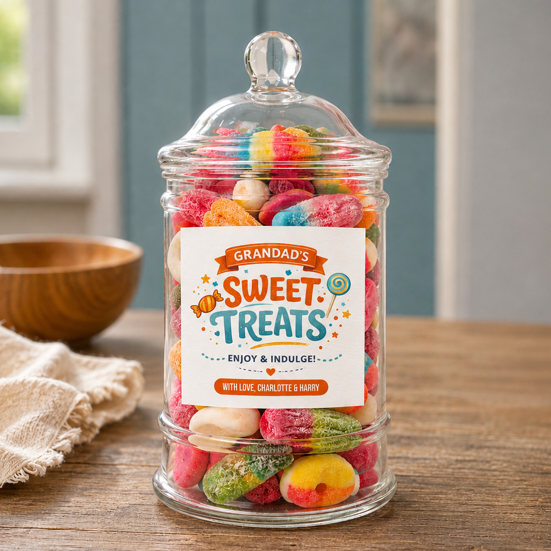 PERSONALISED Grandad's Sweet Treats Enjoy - Sweet Jar Treat