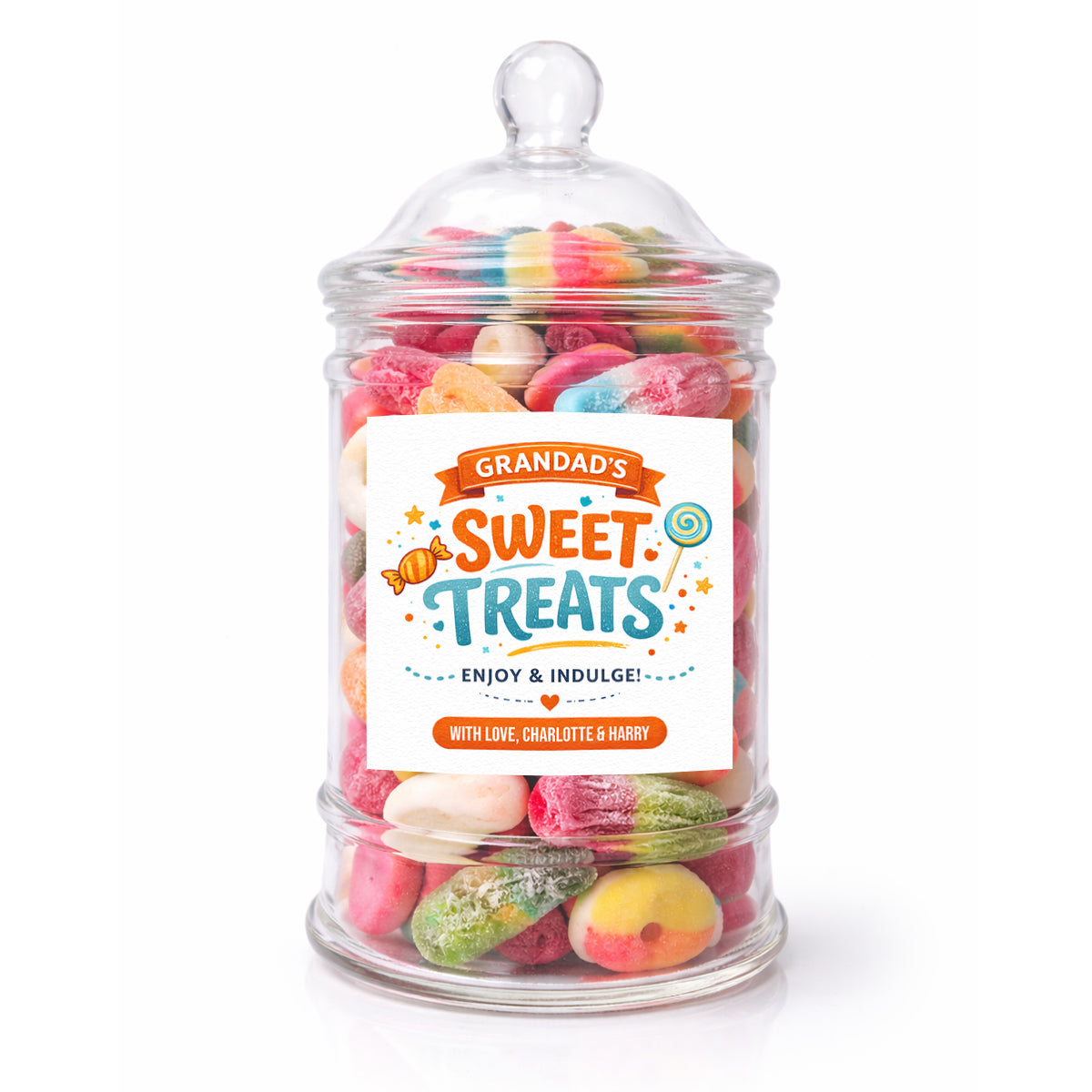 PERSONALISED Grandad's Sweet Treats Enjoy - Sweet Jar Treat