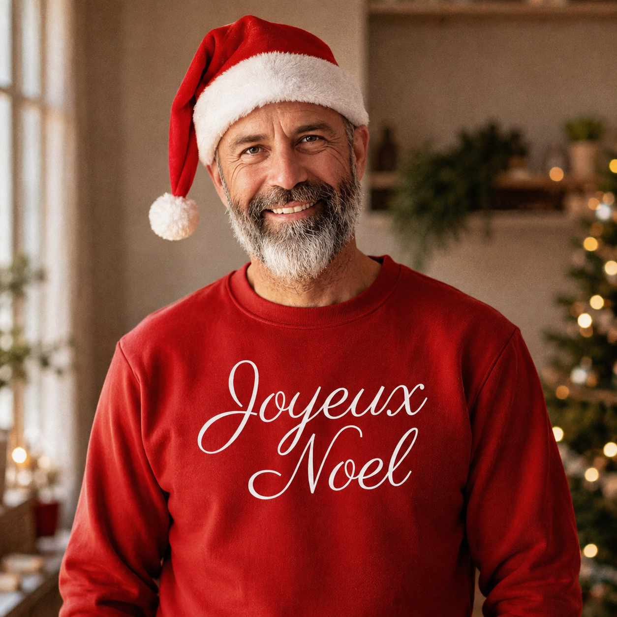 Joyeux Noel Weihnachtspullover – Weihnachtspullover-Sweatshirt – Alle Größen