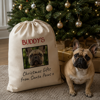 Personalised Photo & Name Christmas Gifts From Santa Paws - Christmas Santa Sack