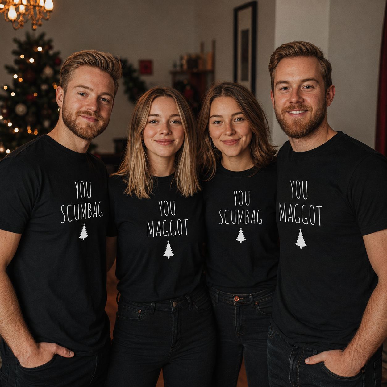 You Scumbag, You Maggot - Matching Christmas Tops - All Sizes (Sold Separately)