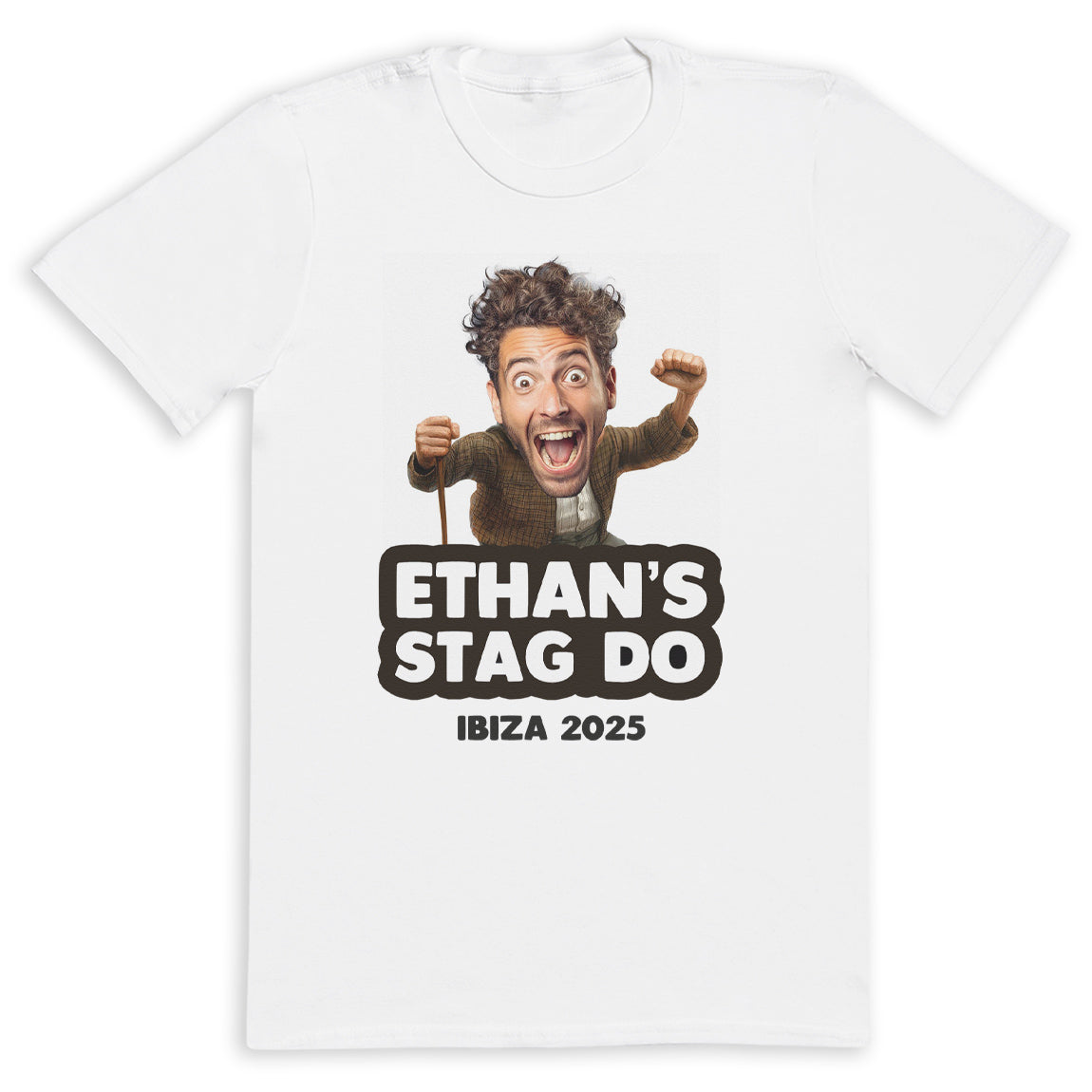 PERSONALISED Photo Face & Grandad Body with Wording