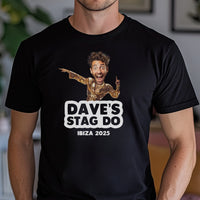 PERSONALISED Photo Face & 80s Disco II Body with Wording