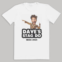 PERSONALISED Photo Face & 80s Disco II Body with Wording