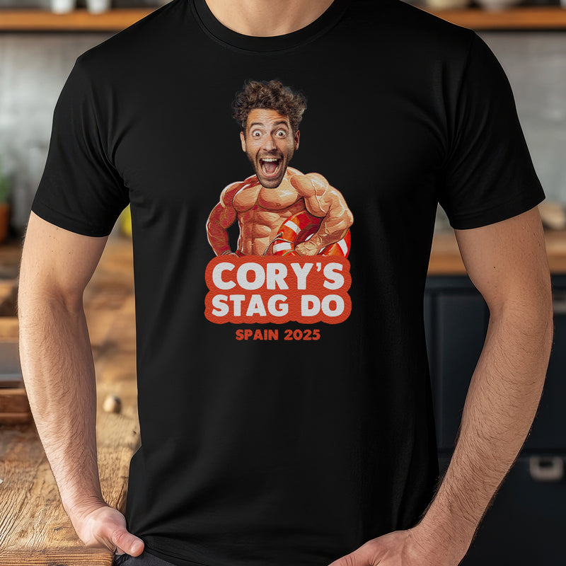 PERSONALISED Photo Face & Life Guard II Body with Wording