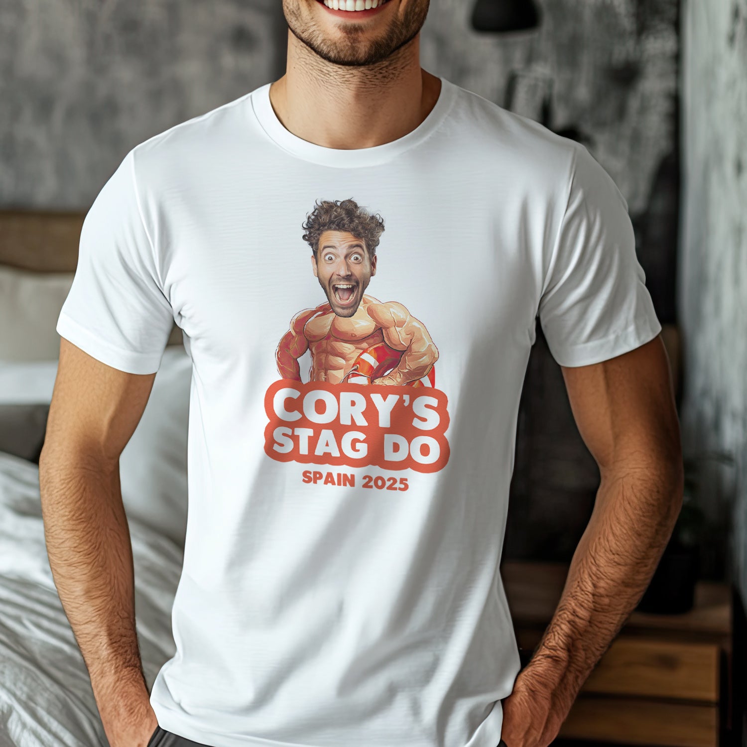PERSONALISED Photo Face & Life Guard II Body with Wording