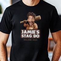 PERSONALISED Photo Face & Caveman Body with Wording