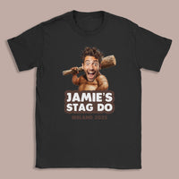 PERSONALISED Photo Face & Caveman Body with Wording