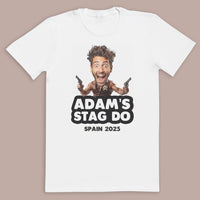 PERSONALISED Photo Face & Cowboy Body with Wording
