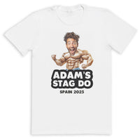 PERSONALISED Photo Face & Bodybuilder Body with Wording