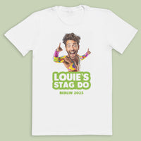 PERSONALISED Photo Face & Wrestler II Body with Wording