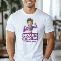 PERSONALISED Photo Face & Workout Guru Body with Wording