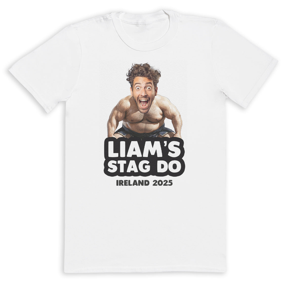 PERSONALISED Photo Face & Sumo Wrestler Body with Wording