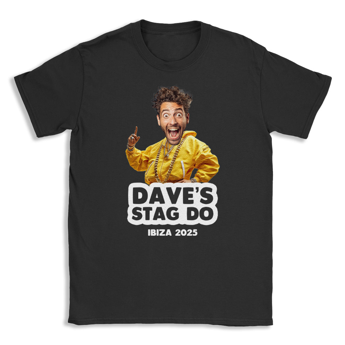 PERSONALISED Photo Face & Hip Hop King Body with Wording