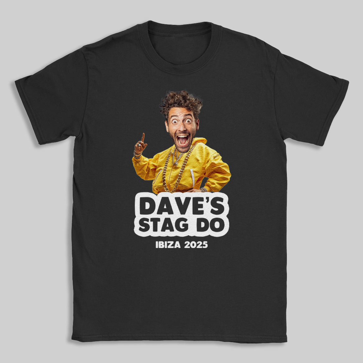 PERSONALISED Photo Face & Hip Hop King Body with Wording