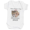Personalised - Our First & Happy Mother's Day Polaroid - Baby Bodysuit