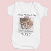 Personalised - Our First & Happy Mother's Day Polaroid - Baby Bodysuit