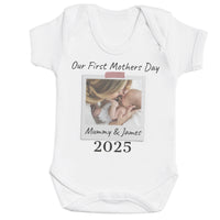 Personalised - Our First & Happy Mother's Day Polaroid - Baby Bodysuit