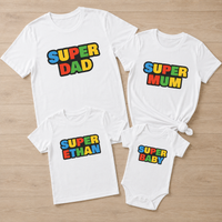 PERSONALISED Super Family Set - Whole Family Matching - Family Matching Tops - (Sold Separately)