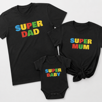 PERSONALISED Super Family Set - Whole Family Matching - Family Matching Tops - (Sold Separately)