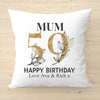 Personalised Happy Birthday Mum Cushion - Printed Cushion Cover