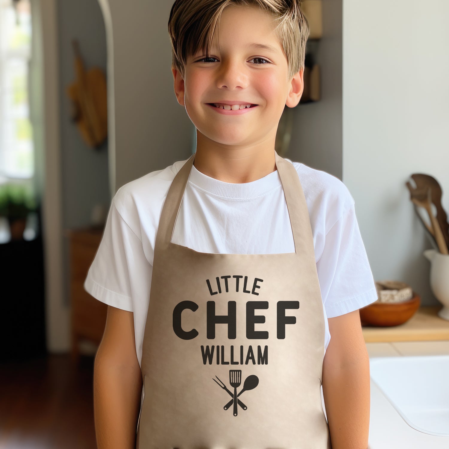 Personalised Name Little Chef Kids Apron The Gift Project