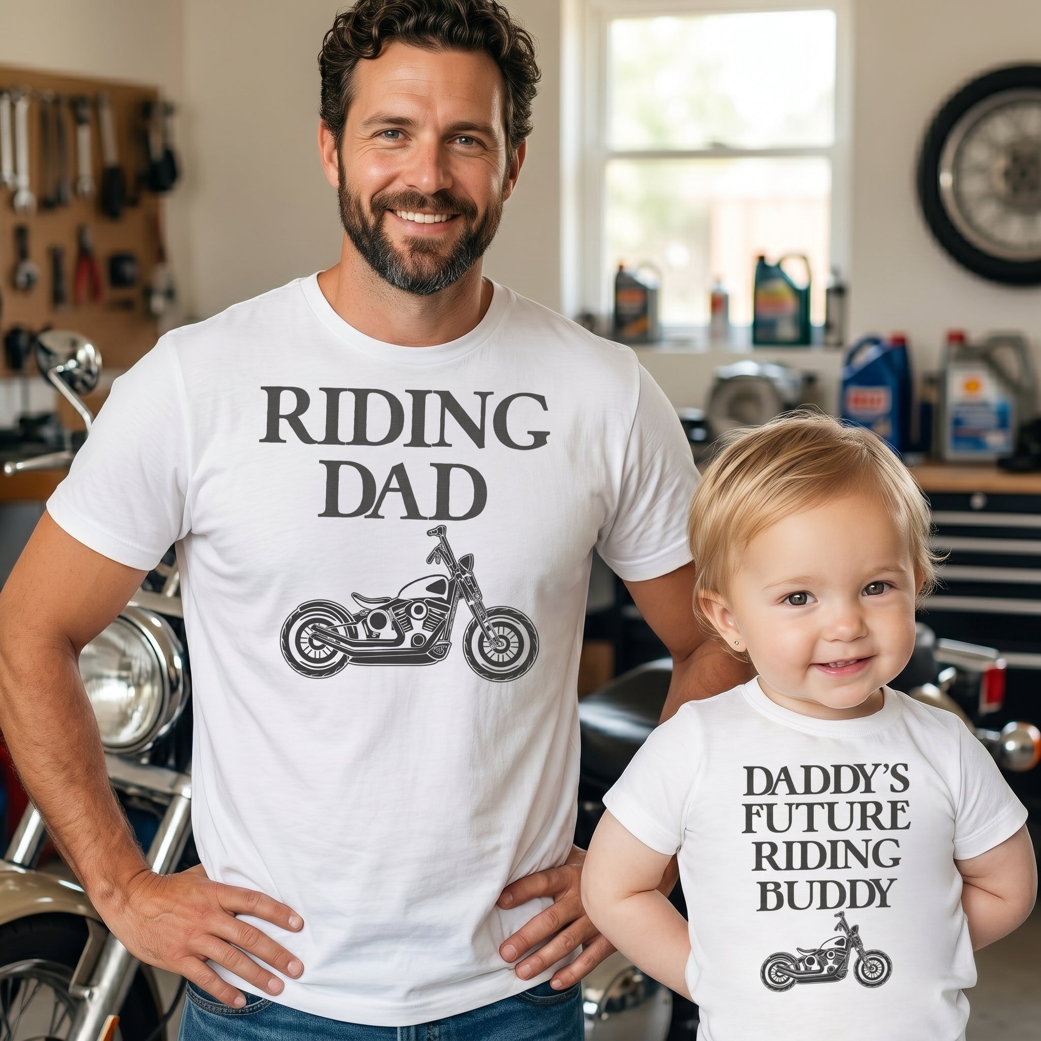 Daddy's Future Riding Buddy - T-Shirt & Bodysuit / T-Shirt - (Sold Separately)