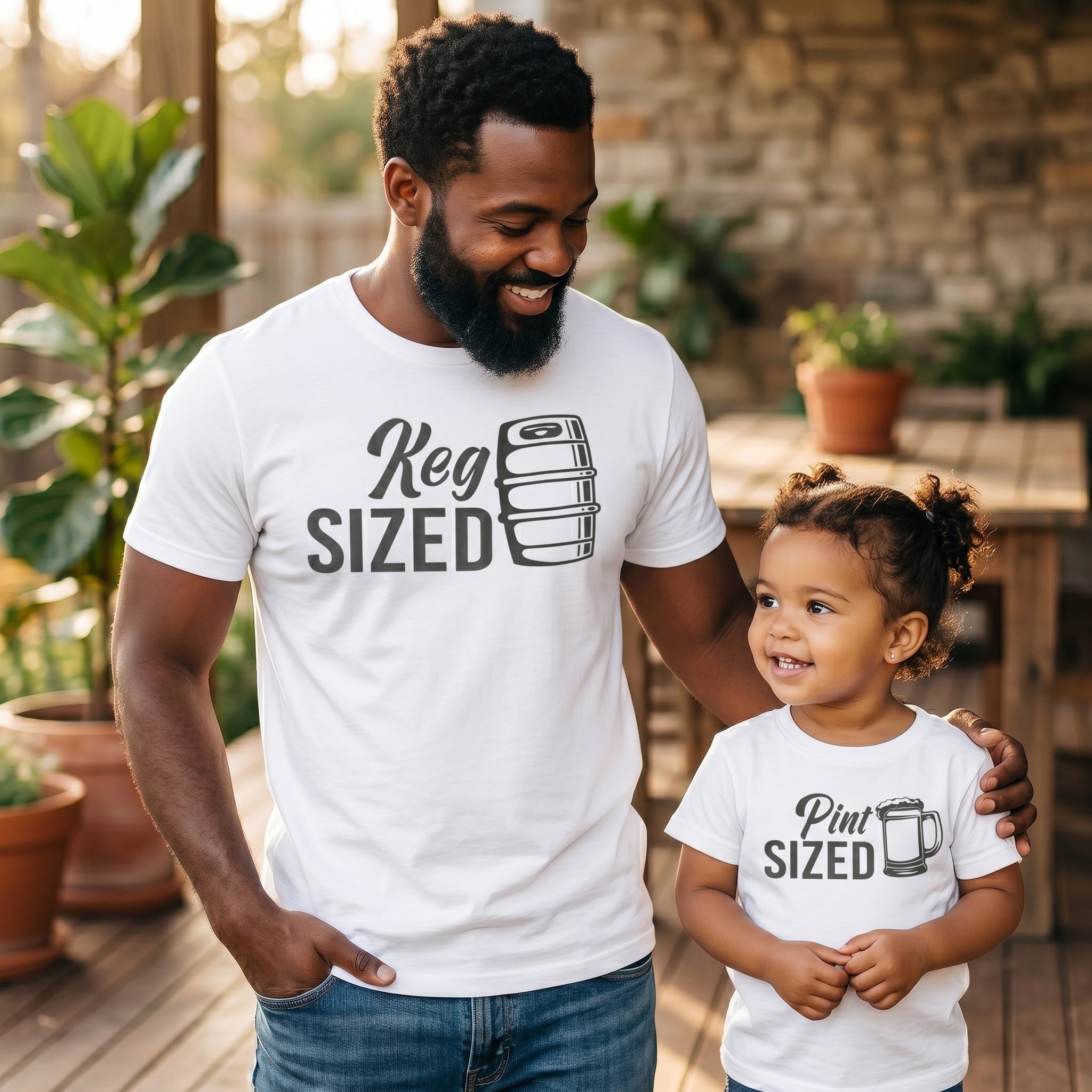Keg Sized & Pint Sized - T-Shirt & Bodysuit / T-Shirt - (Sold Separately)