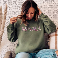Mama Floral Design - Womens Sweater - Mum Sweater