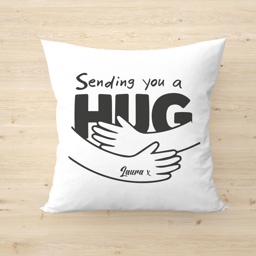 PERSONALISED Sending A Hug - Printed Cushion Cover