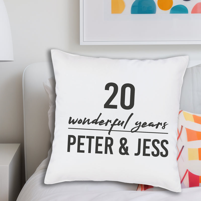 PERSONALISED Wonderful Years - Printed Cushion Cover