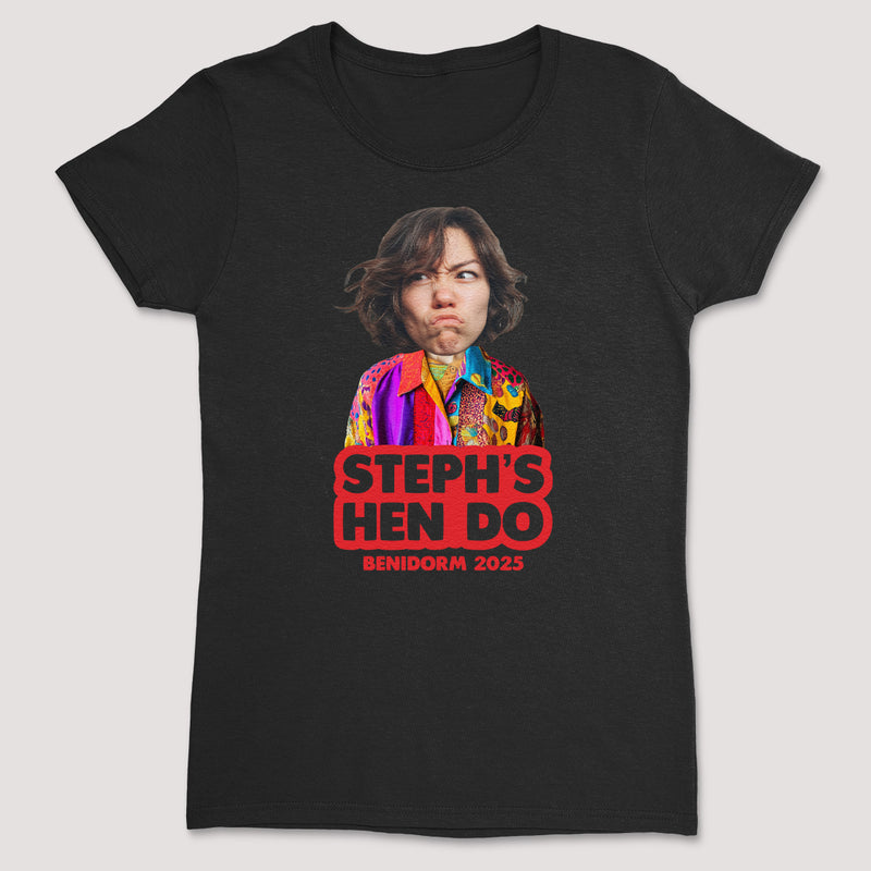 PERSONALISED Photo Face & Funky Shirt Body with Wording