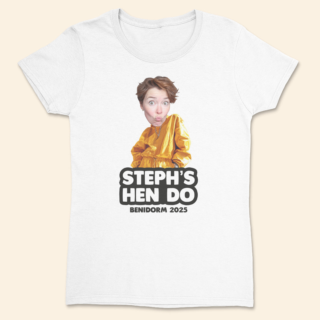 PERSONALISED Photo Face & Hip Hop Queen Body with Wording