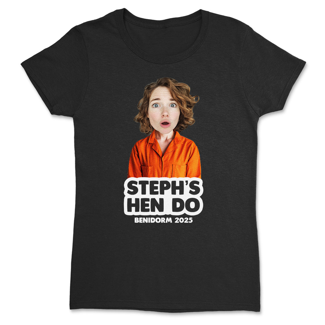 PERSONALISED Photo Face & Mugshot Body with Wording