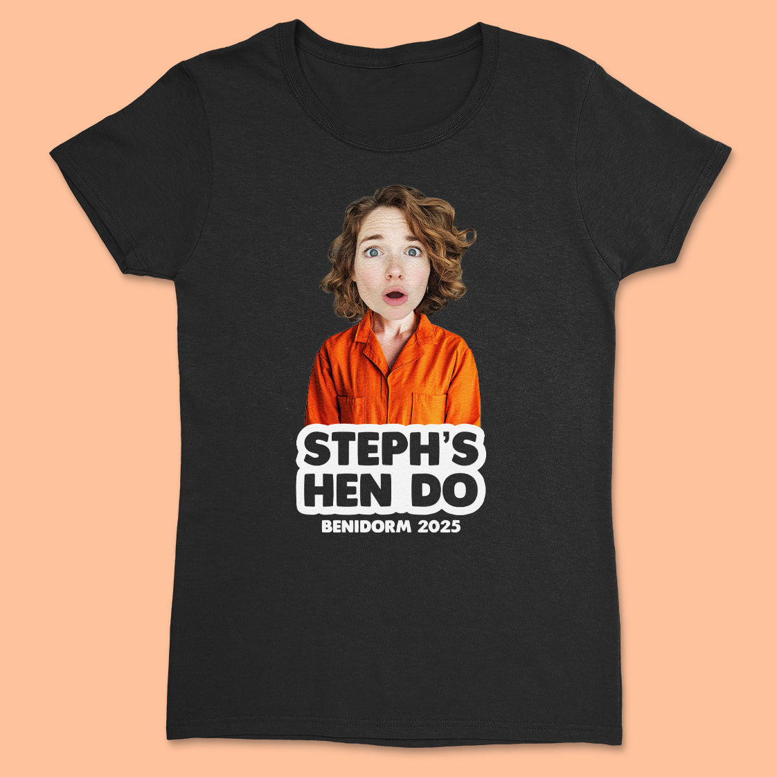 PERSONALISED Photo Face & Mugshot Body with Wording
