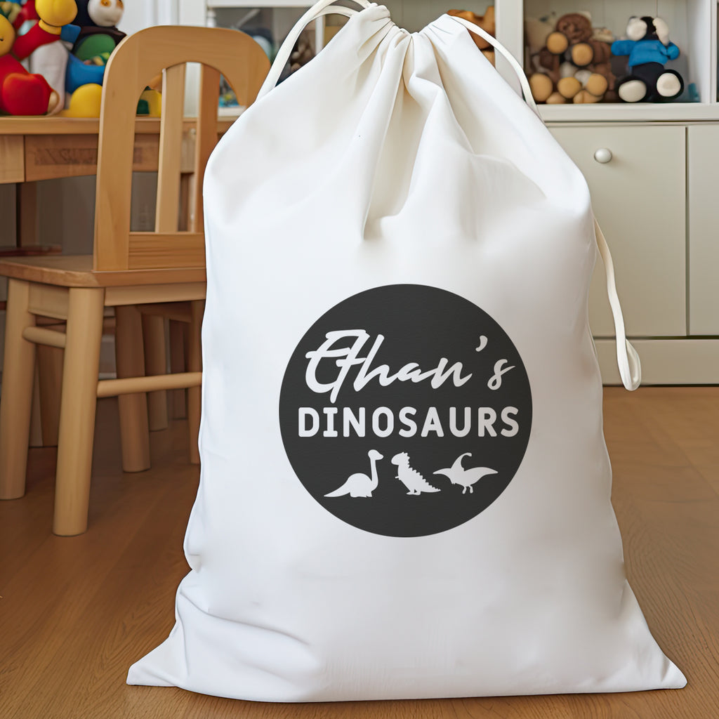 PERSONALISED Name's Dinosaurs - Carry Sack