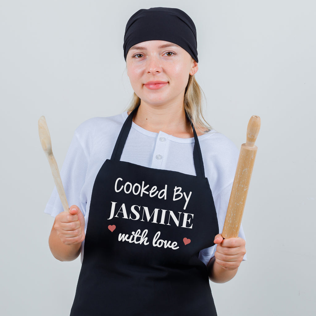 PERSONALISED Cooked By With Love - Adult Apron